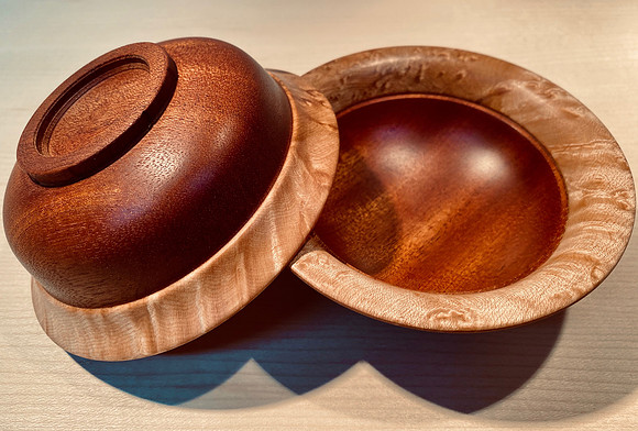 6 set mahogany/maple 4"x2" SOLD