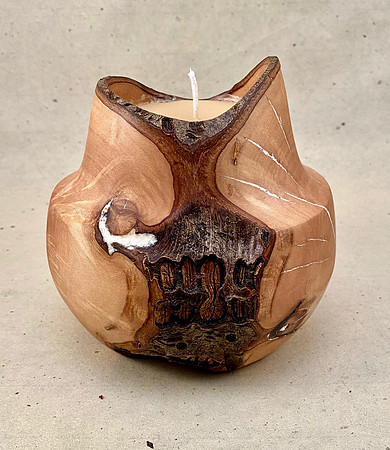 76 holly w/beeswax candle 5"x5" @Rob Schouten Gallery