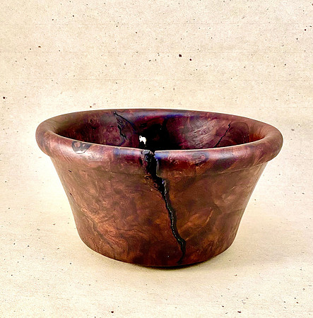 80 walnut burl top view