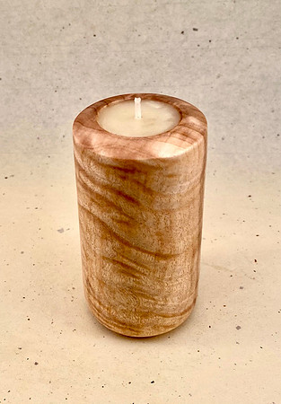 93 poplar burl candle 2"x4-1/2" SOLD