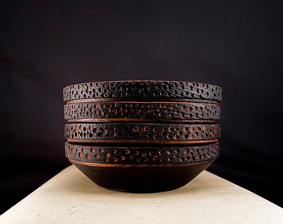 113 white oak nut bowls w/shou sugi ban finish 5-1/2"x2" SOLD