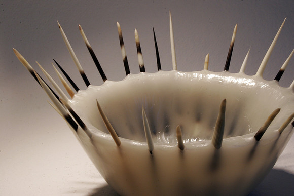 Porcupine Quill Bowl detail